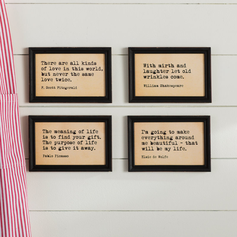 4 Piece Framed Wall Art Set & Reviews | Joss & Main
